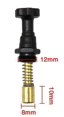 CHOKE PLUNGER, BLACK, HONDA / KTM, 10MM LONG PWK