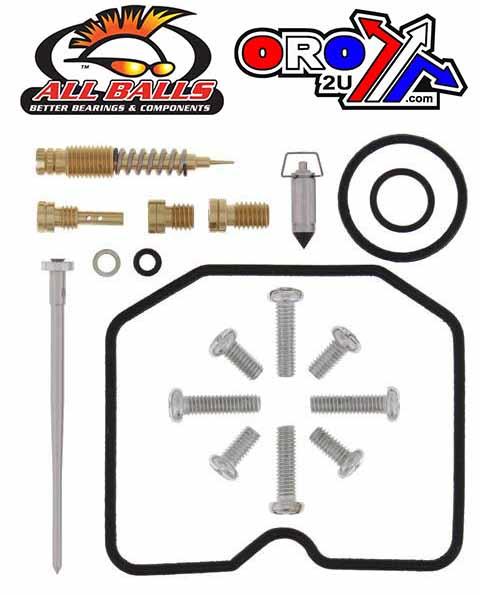 CARBURETOR REBUILD KIT 96-05 KAW KLF300, ALLBALLS 26-1227 ATV