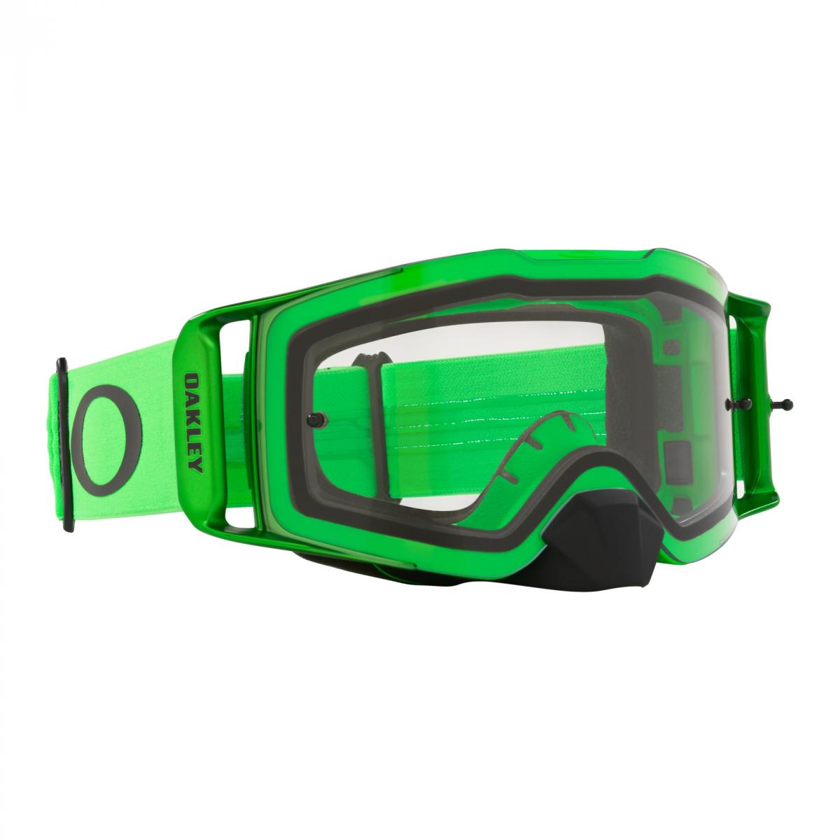 OAKLEY FRONT LINE MX MOTO GREEN, OA OO7087-81 CLEAR LENS, OA OO7087-81