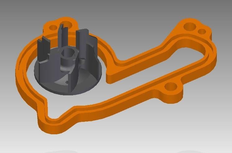 COOLER KIT KTM 250/350 16-17, MINO 16-2108, ORANGE
