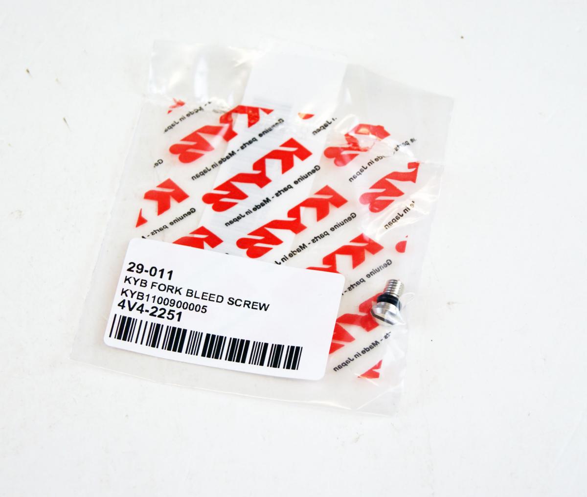 KYB FORK BLEED SCREW, KYB1100900005, KYB 001.04429