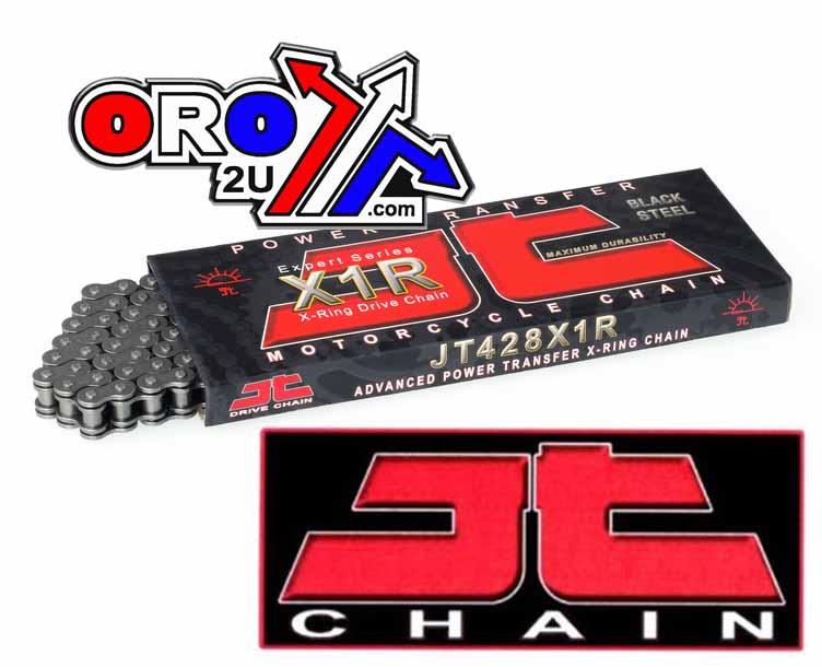 JT CHAIN 428X1R 134L BLACK, X-RING, JTC428X1R134SL