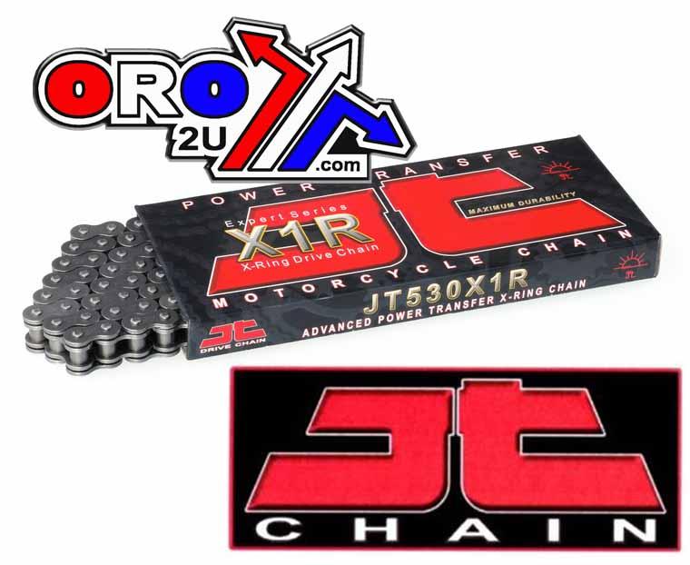 JT CHAIN 530X1R 110L BLACK, X-RING, JTC530X1R110RL