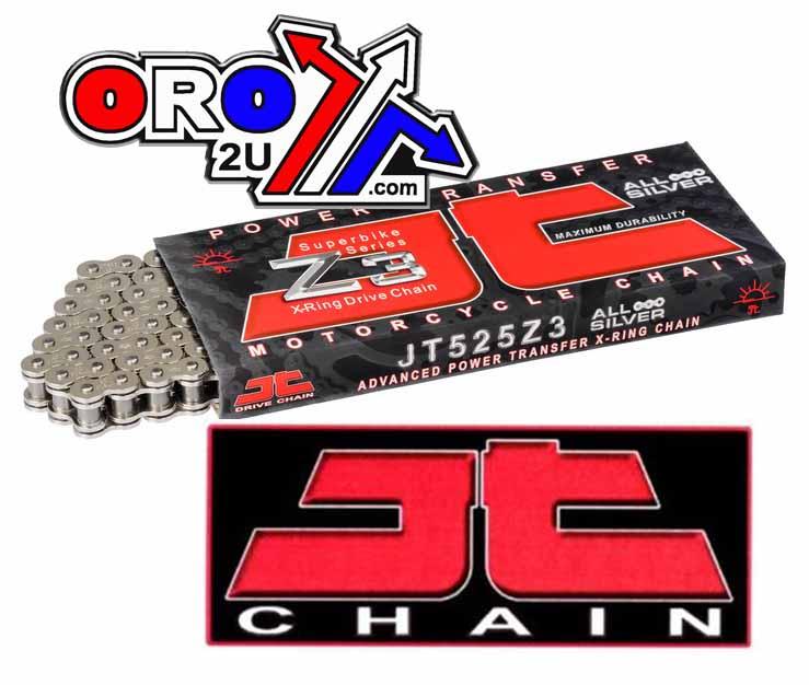 JT CHAIN 525Z3 110L NICKEL Z3, X-RING Super Heavy Duty, JTC525Z3NN110RL