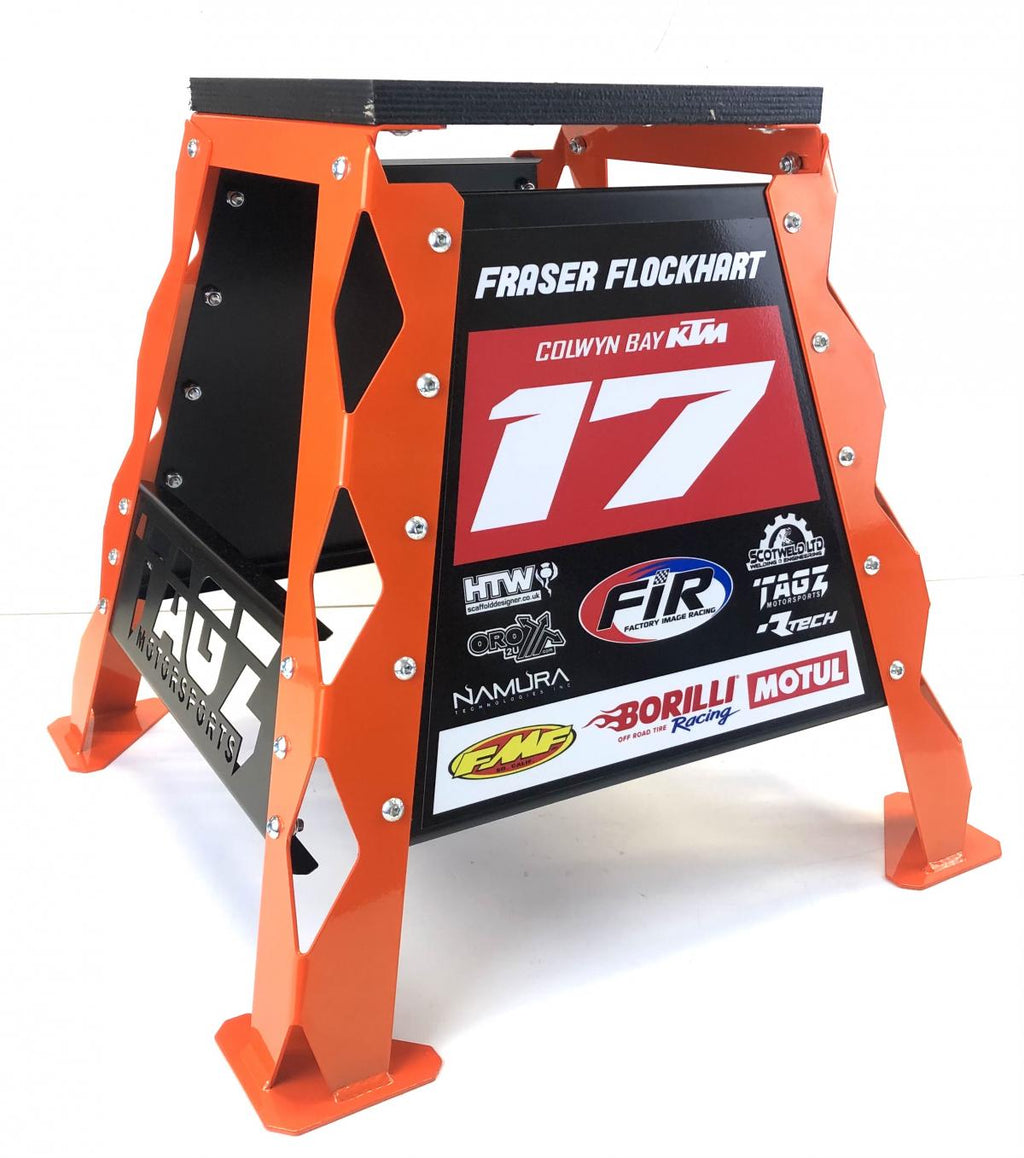 TAGZ FACTORY MX STAND LEG SET, FINISH GLOSS BLUE RAL5005
