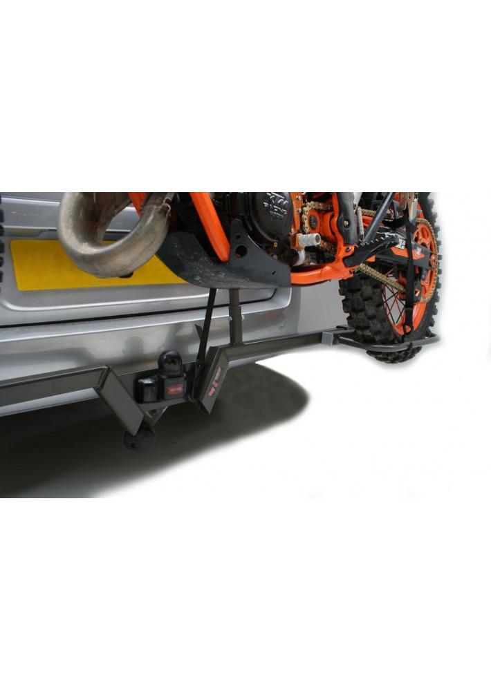 CAR BIKE RACK 80-600cc BLACK MK2, MOTORCYCLE BIKE RACK CAR VAN TRUCK, LOAD 160KGS / shipping weight 17.50Kg