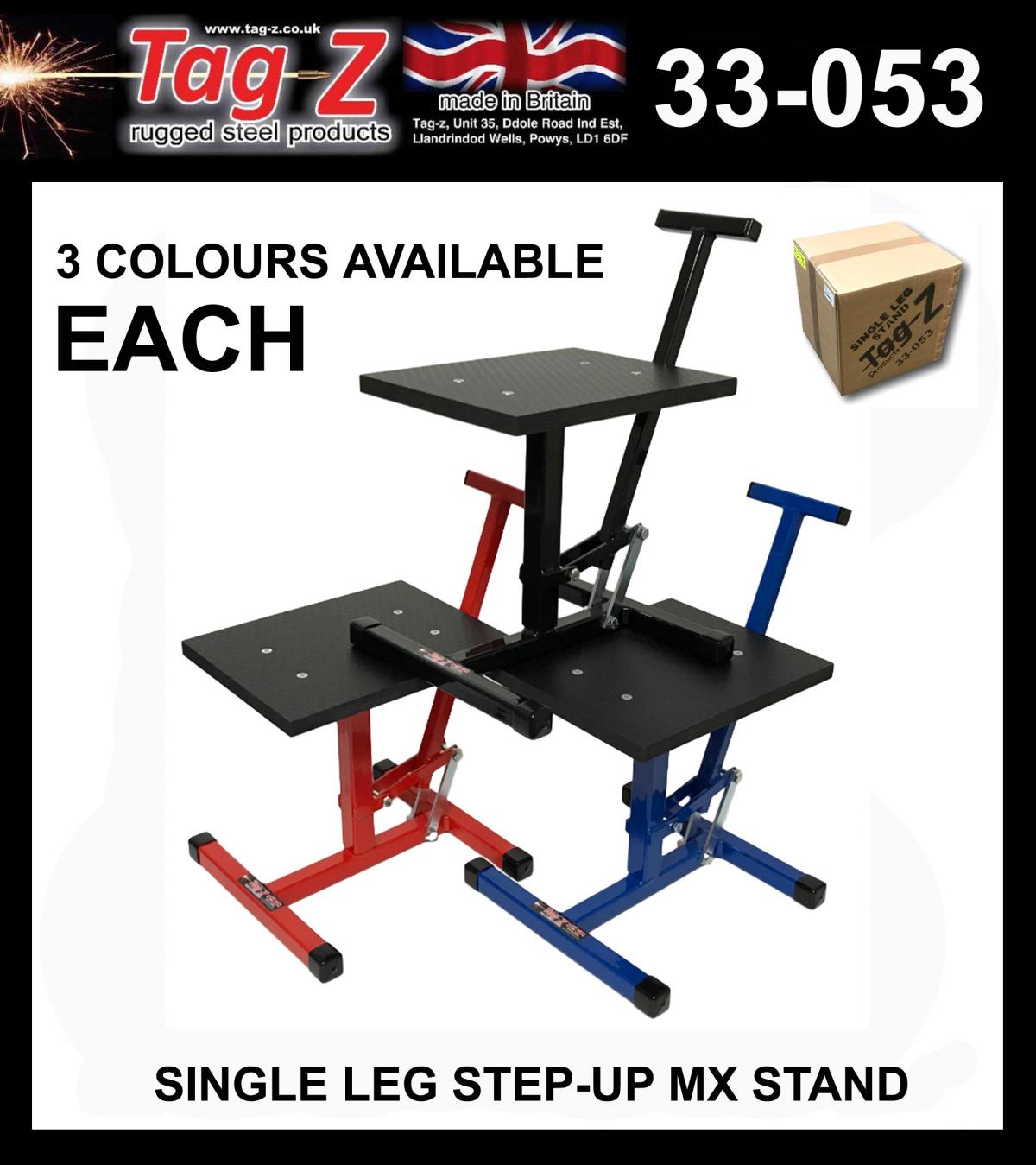 Tag-Z STEP-UP MX STAND, SINGLE LEG STAND RED