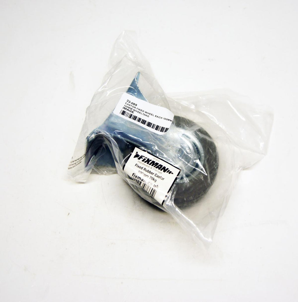 CASTOR FIXED WHEEL EACH 100MM 70KG, 100MM WHEEL70KG, TOOLSTREAM 873019