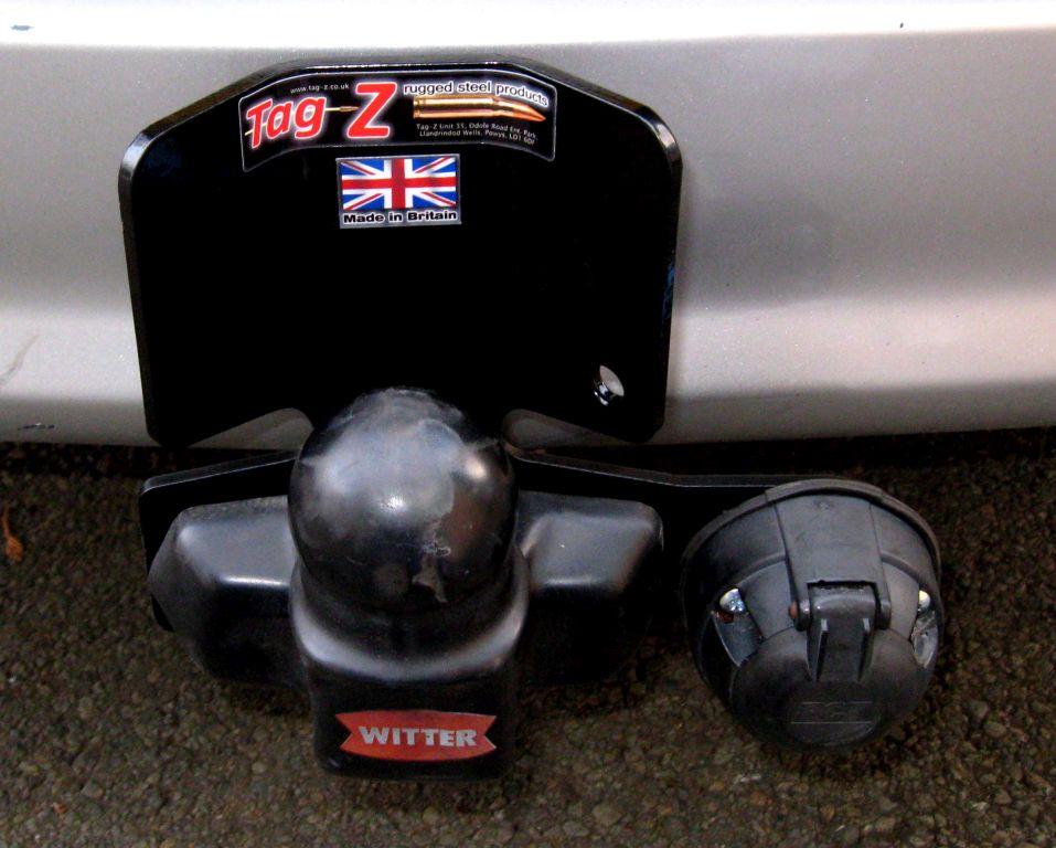 5MM HEAVY DUTY PLATE TWIN BLACK, TOW BAR BUMPER PROTECTOR PLATE