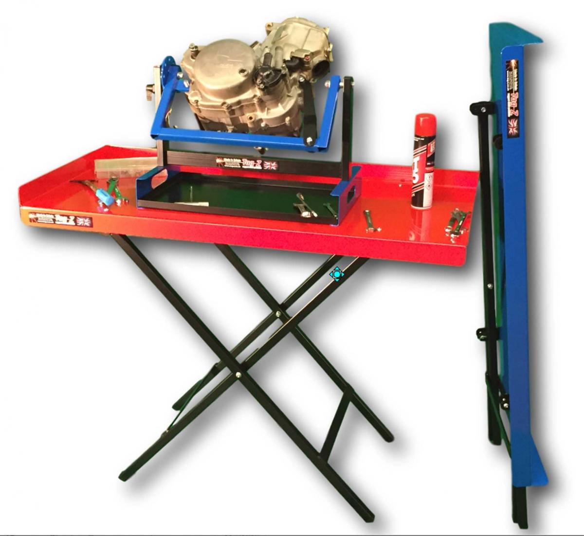TAG-Z PRO FOLDING X-BENCH, BLUE / TABLE / WORK TOP /