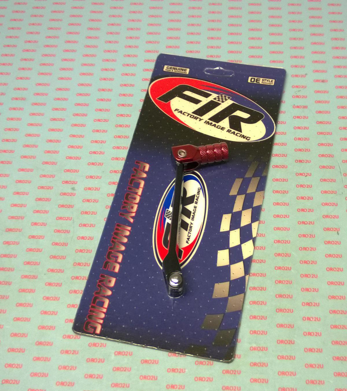 GEAR LEVER SHIFT BLACK CRF80/100, ALUMINIUM FORGED 24701-KN4-A60, FIR BRAND, BLACK & RED