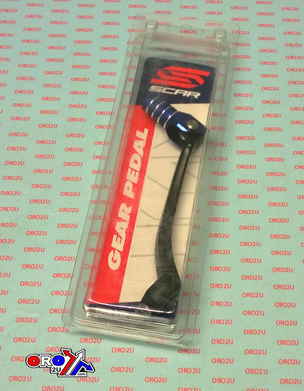 GEAR LEVER SHIFT 2018-19 YZ450F, 2019 YZ250F, BLACK/BLUE ALUMINIUM FORGED, SCAR RACING GSL413