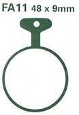 BRAKE PADS DISC EBC FA011