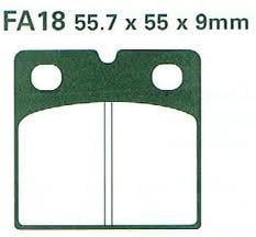 BRAKE PADS DISC SINTERED METAL, EBC FA018HH