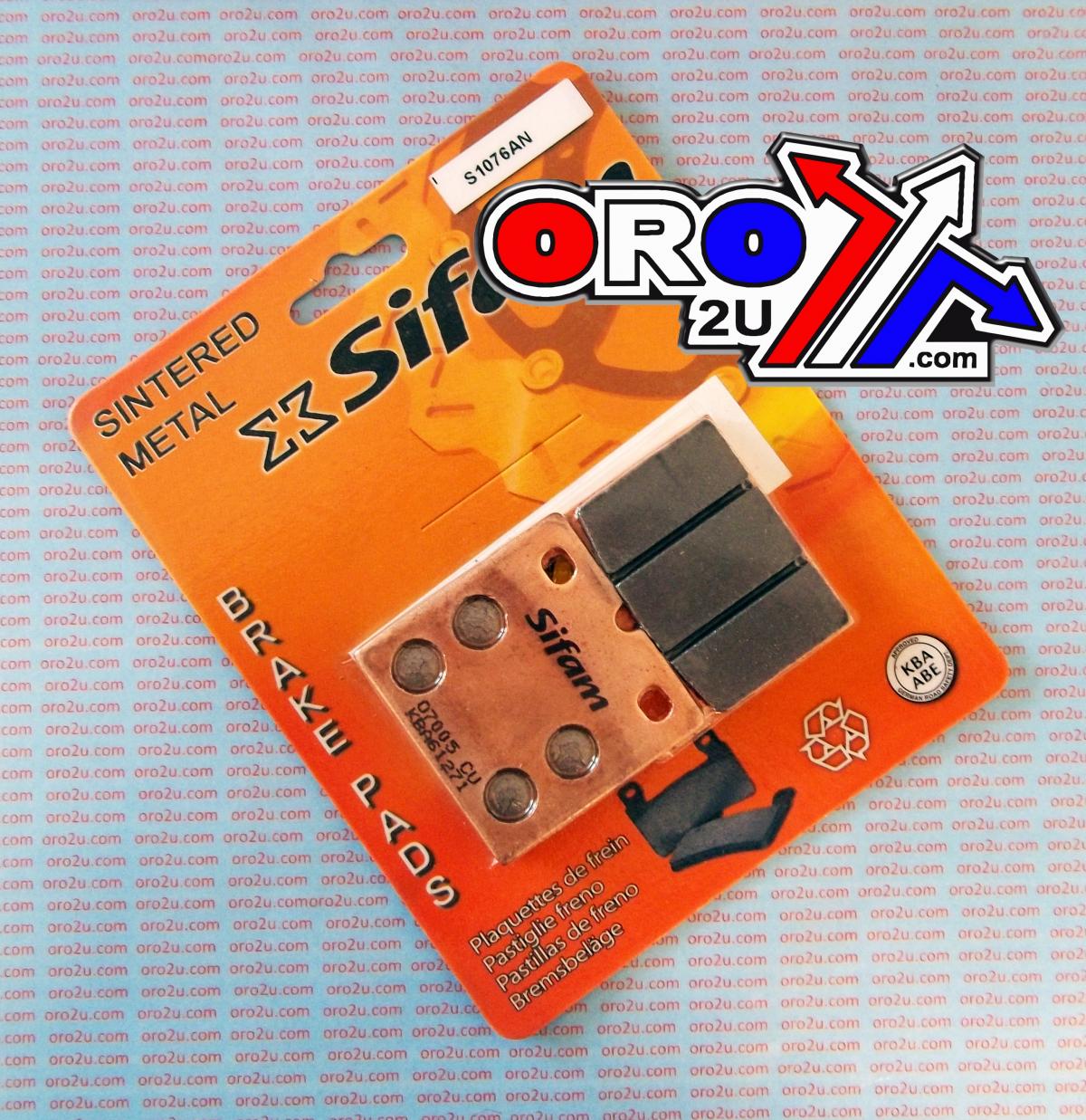 BRAKE PADS DISC SINTERED METAL, SIFAM S1076AN (FA018HH)