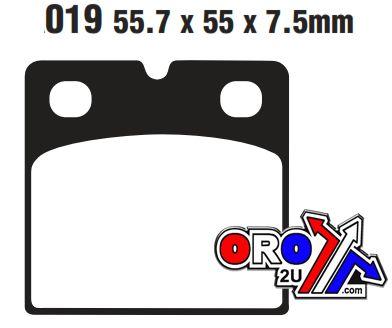 BRAKE PADS DISC SEMI-METAL, EBC FA19 / FA019