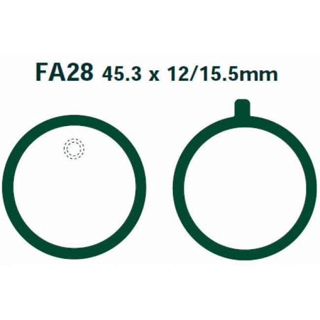 BRAKE PADS DISC D202 FA28
