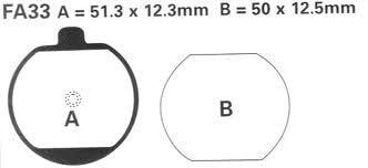 BRAKE PADS DISC EBC FA33