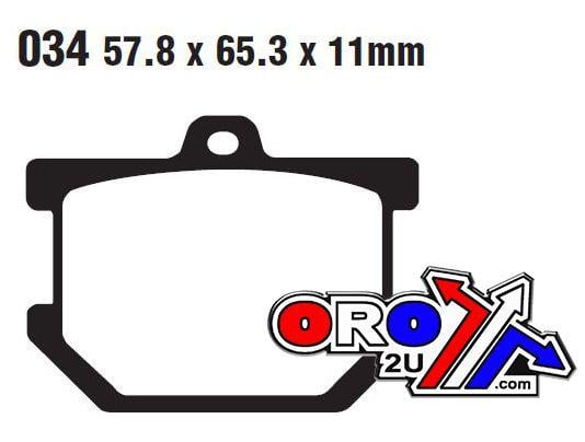 BRAKE PADS STD FA034 EBC
