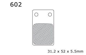 BRAKE PADS DP BRAKES HARD, DP602 BRAKES Premium Sintered, 39-099