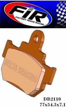 BRAKE PADS SINTERED METAL HS, MX-N HIGH FRICTION, DB2110.OR-N, BP011T05B