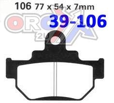 BRAKE PADS STD EBC FA106TT