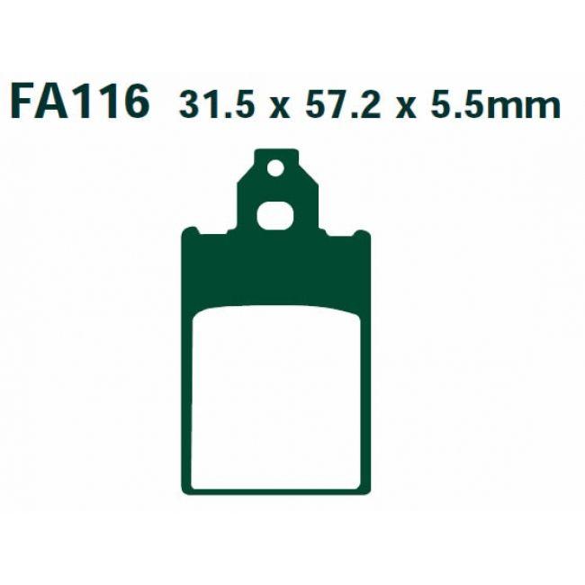 BRAKE PADS DISC VD937 FA116 PAD230106