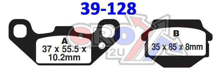 BRAKE PADS STD MOTO-MASTER, SEMI-METALLIC STD 091311