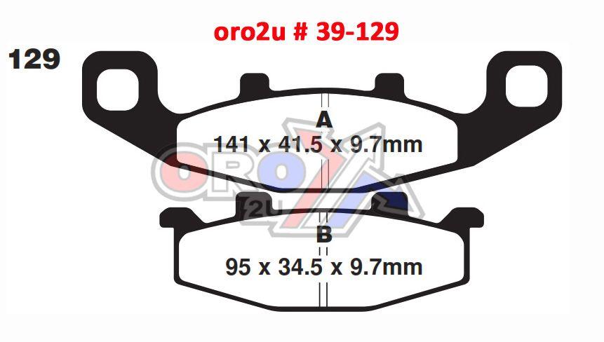 BRAKE PADS SINTERED DP BRAKES, DP314 Premium Sintered, 39-129