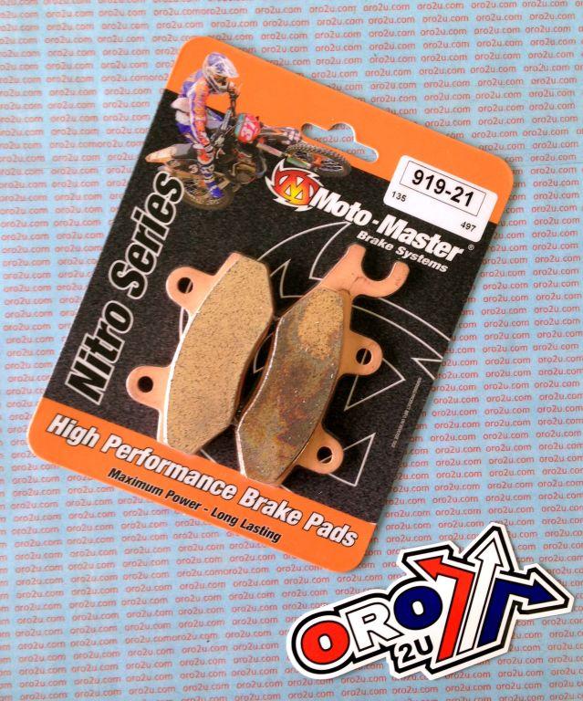 BRAKE PADS SINTERED NITRO, MOTO-MASTER 091921, 39-135
