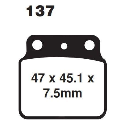 BRAKE PADS SINTERED NITRO, MOTO-MASTER 095221, 39-137