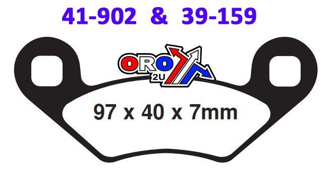 BRAKE PADS STD POLARIS ATV, MOTO-MASTER 097011 STD
