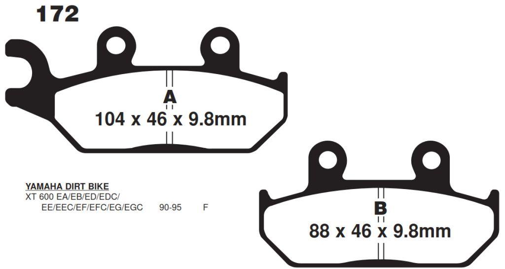 BRAKE PADS DISC EBC FA172