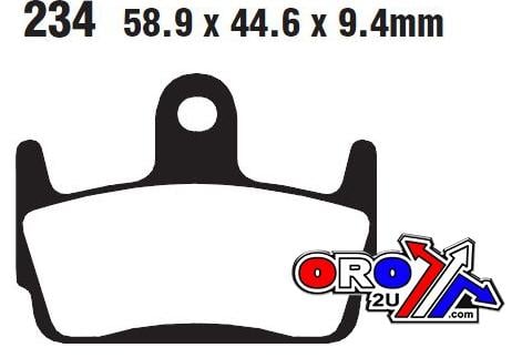 BRAKE PADS DISC SINTERED METAL, SIFAM S1962N (SFA234)