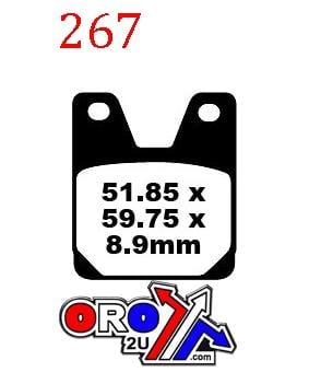 BRAKE PADS DISC SINTERED METAL, SIFAM S1264N(FA267)