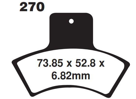 BRAKE PADS MOTO-MASTER 096911