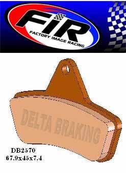 BRAKE PADS SINTERED METAL HS, MX-N HIGH FRICTION, DB2570-N