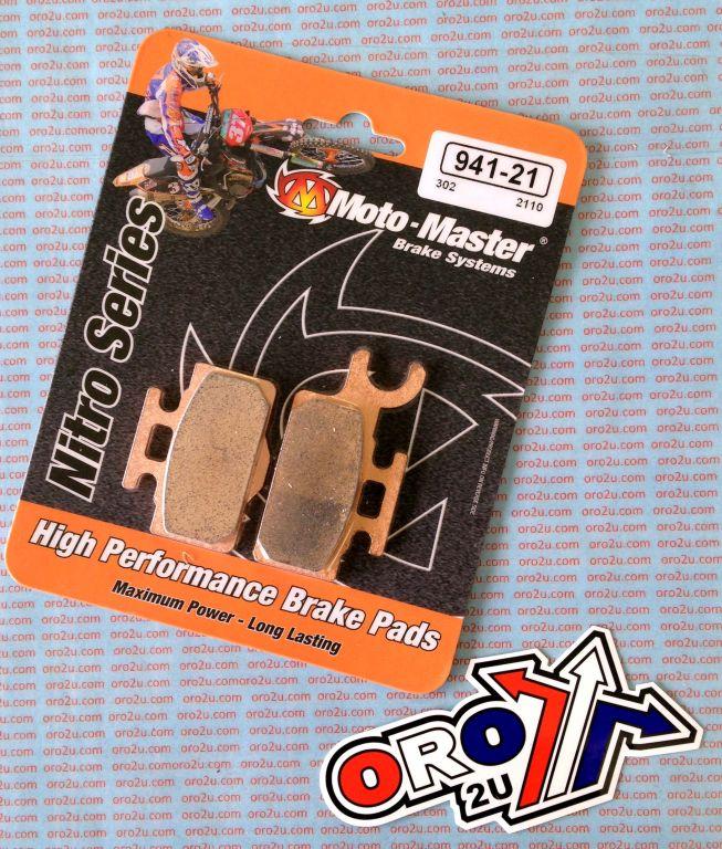 BRAKE PADS SINTERED NITRO, MOTO-MASTER 094121, 39-302, 41-328.H.NITRO