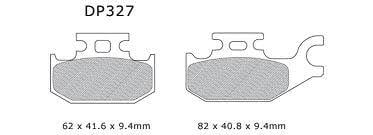 BRAKE PADS SINTERED DP BRAKES, DP327 BRAKES Premium Sintered, 41-327.H.DP