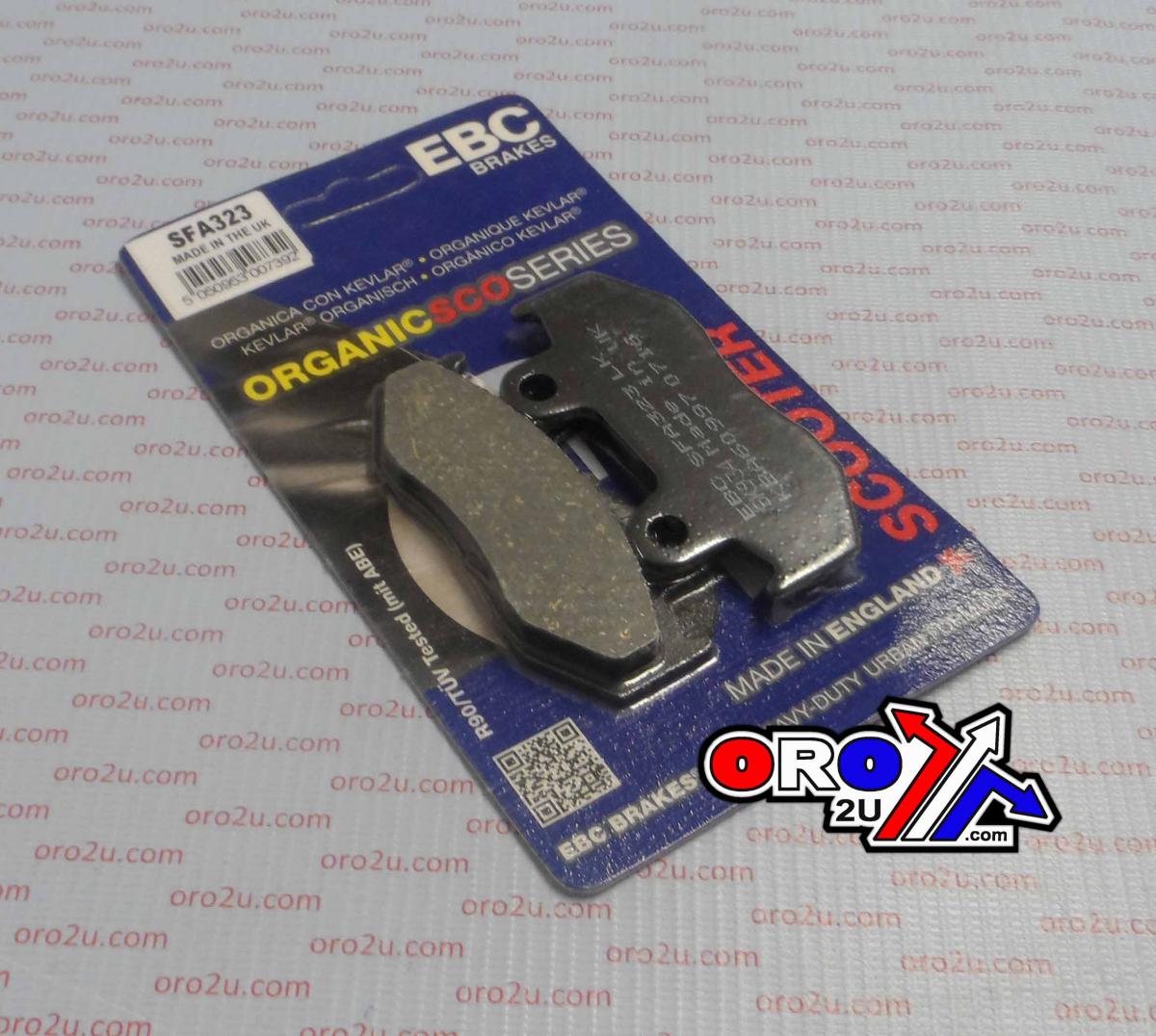BRAKE PADS SCOOTER ORGANIC, SFA323 EBC