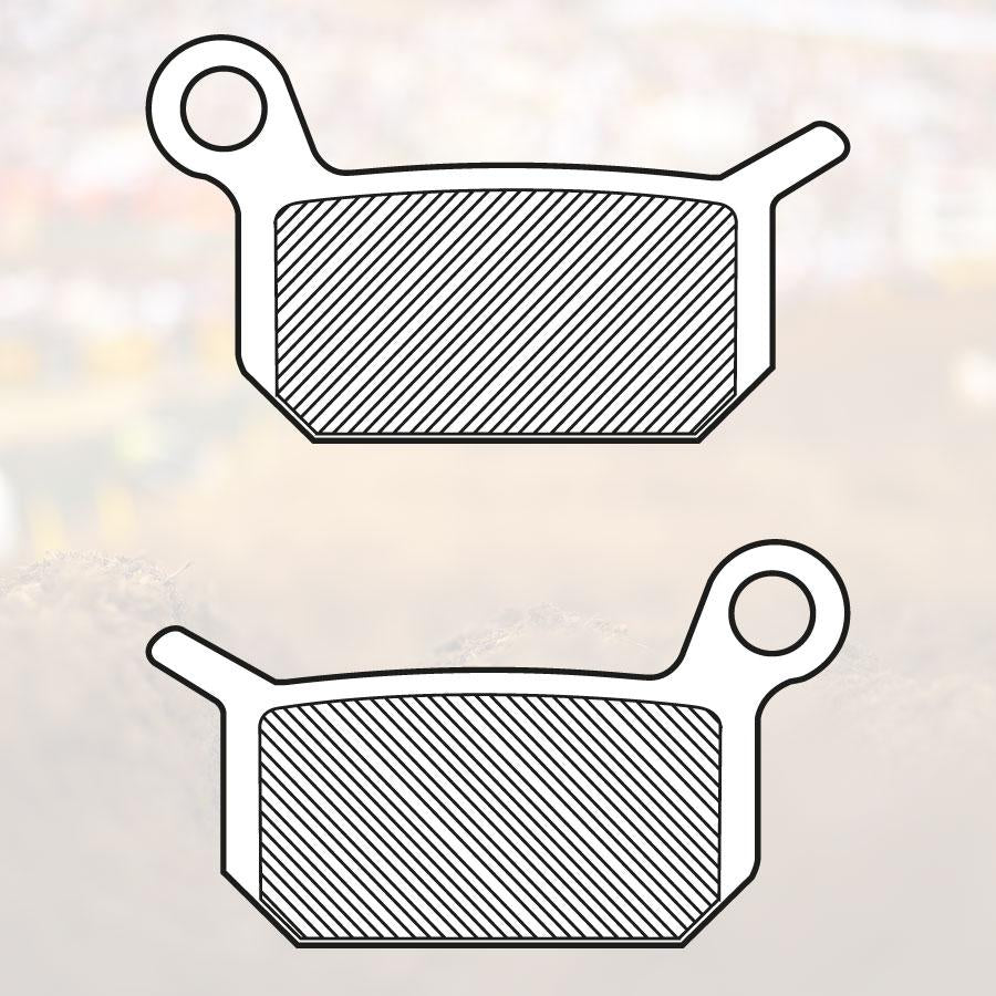 BRAKE PADS SINTERED RC-1, RENTHAL BP-113, BP113 WORKS, 39-325, 41-924.H.REN
