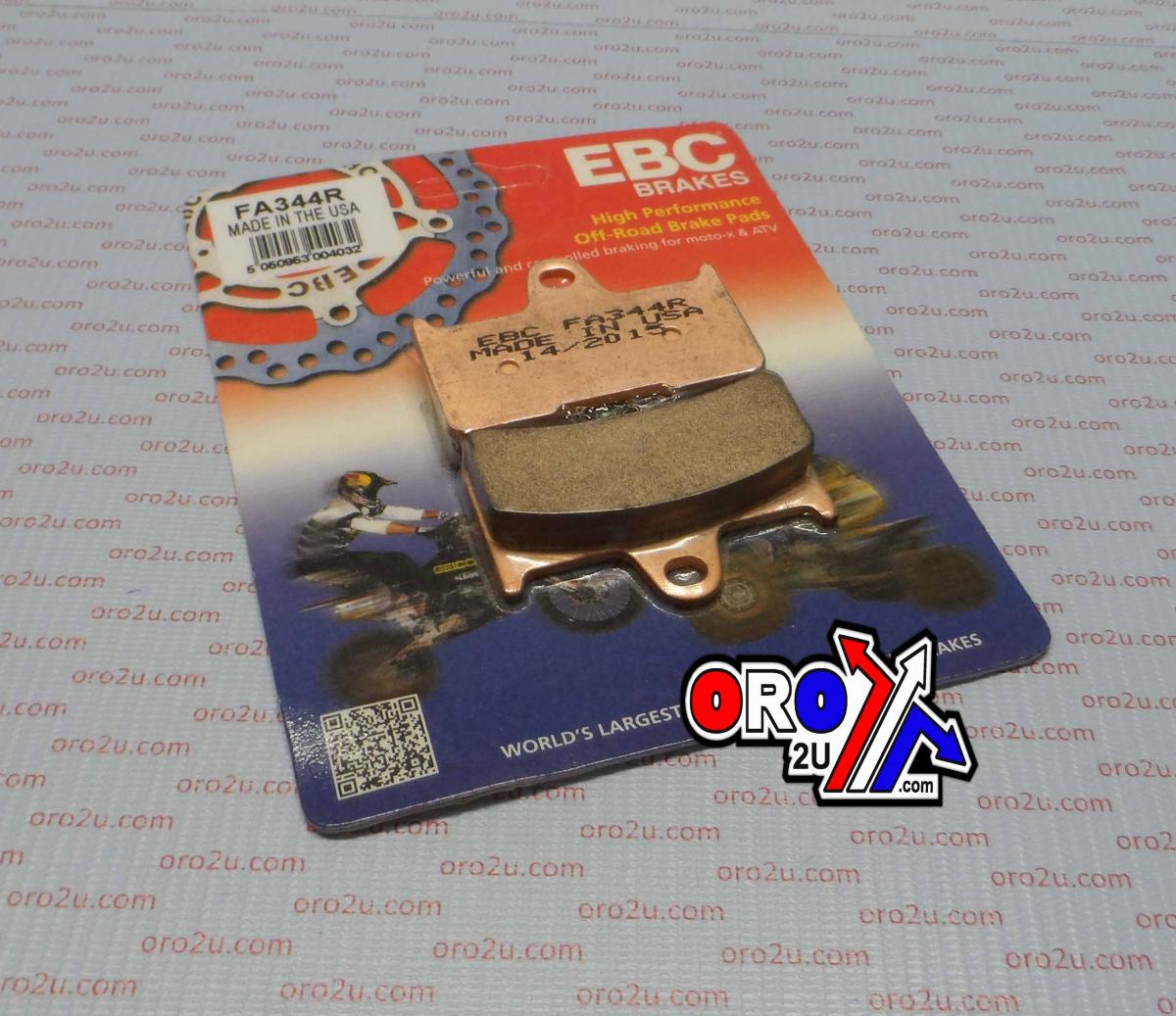 BRAKE PADS SINTERED METAL EBC, EBC FA344R, 39-344
