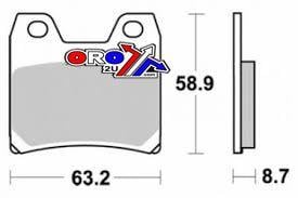 BRAKE PADS DISC SINTERED METAL, SIFAM S1268N (EBC FA348HH)