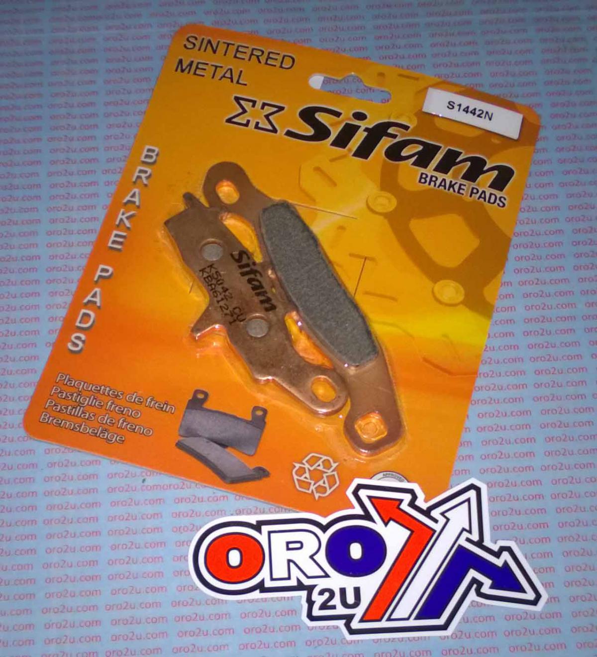 BRAKE PADS DISC SINTERED METAL, SIFAM S1442N (EBC FA349HH)
