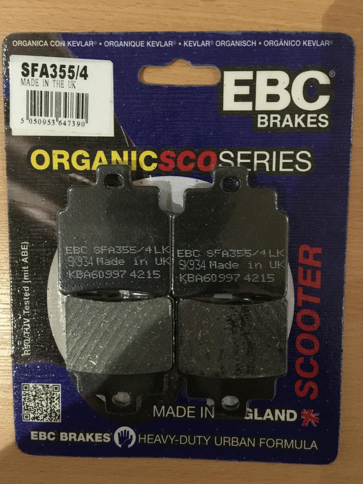 BRAKE PADS SET 4 FA355/4 EBC, EBC REAR BRAKE PADS