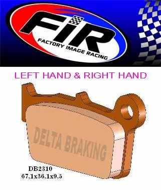 BRAKE PADS SINTERED METAL HS, MX-N HIGH FRICTION, DB2310 BP031T05B