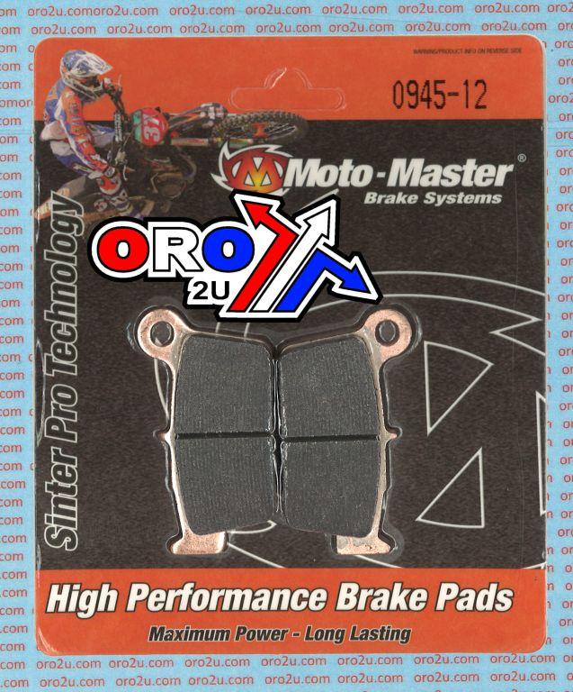 BRAKE PADS SINTERED RACING, MOTO-MASTER 094512, 39-367, 41-940.H.MM