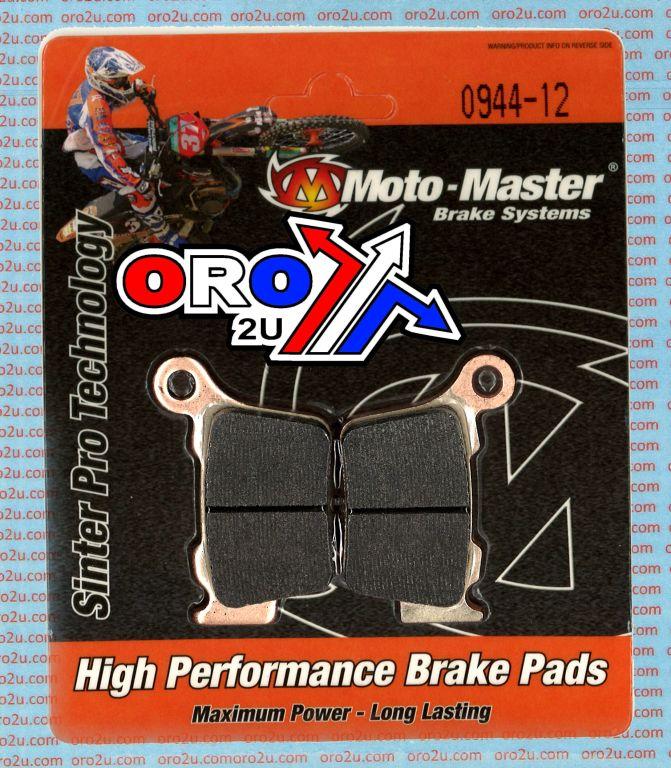 BRAKE PADS SINTERED RACING, MOTO-MASTER 094412, 39-368, 41-935.H.MM