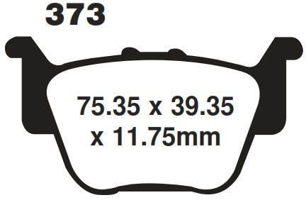 BRAKE PADS MOTO-MASTER, SEMI-METALLIC STD 095111