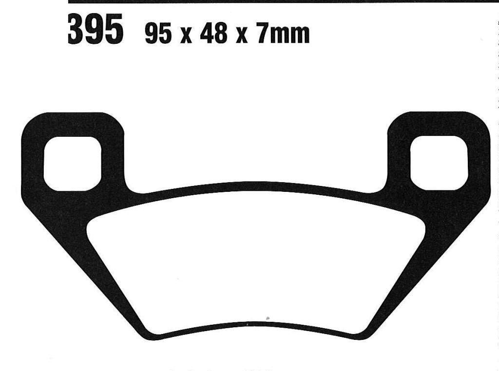 BRAKE PADS SINTERED METAL EBC, EBC FA395R, 39-395
